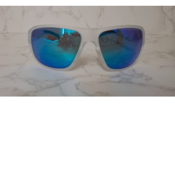 NEW Adidas Designer Sunglasses Jaysor in Crystal Matte & Blue MIrror Lens - Picture 1 of 6